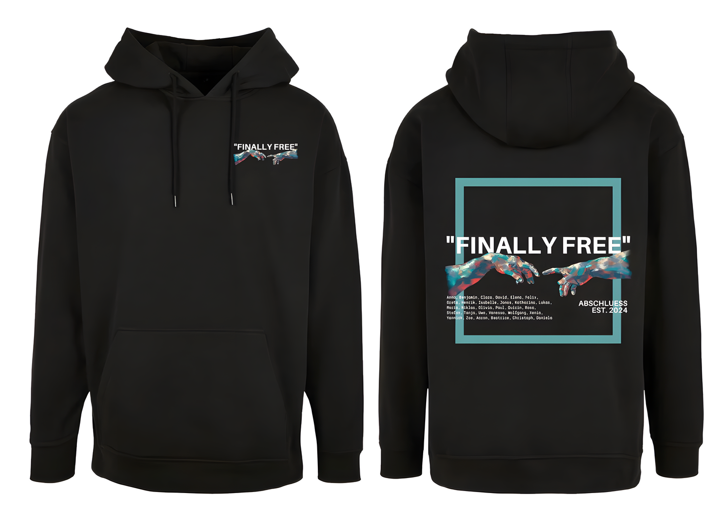 Set T-Shirt und Hoodie Finally Free