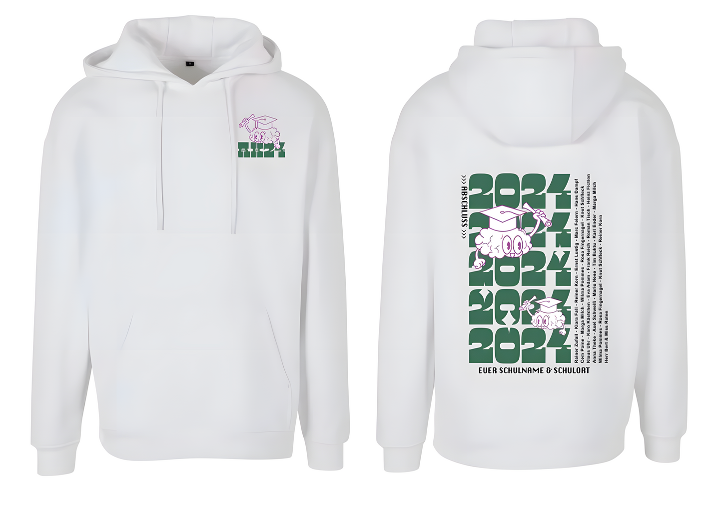 Set T-Shirt und Hoodie Brain