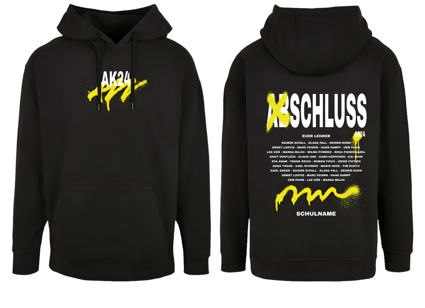 Set T-Shirt und Hoodie Graffiti
